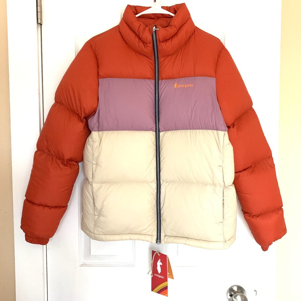 NWT Cotopaxi Solazo Down Jacket Cayenne & Plum Size M